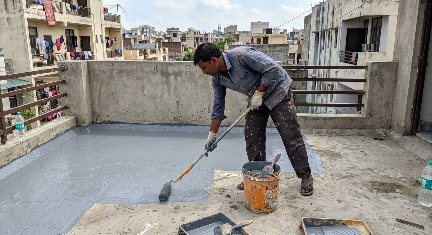 Waterproofing & Terrace Screeding